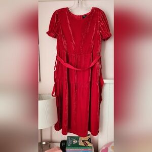 Crewcuts Vibrant Red Midi Dress